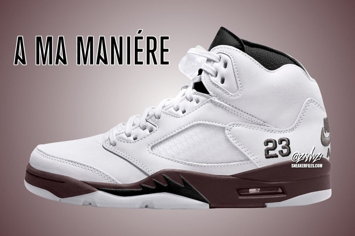 A Ma Maniére x Air Jordan 5 Retro SP "White/Violet Ore"