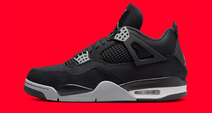 Air Jordan Retro 4 Black Canvas - Ibiza Pimp